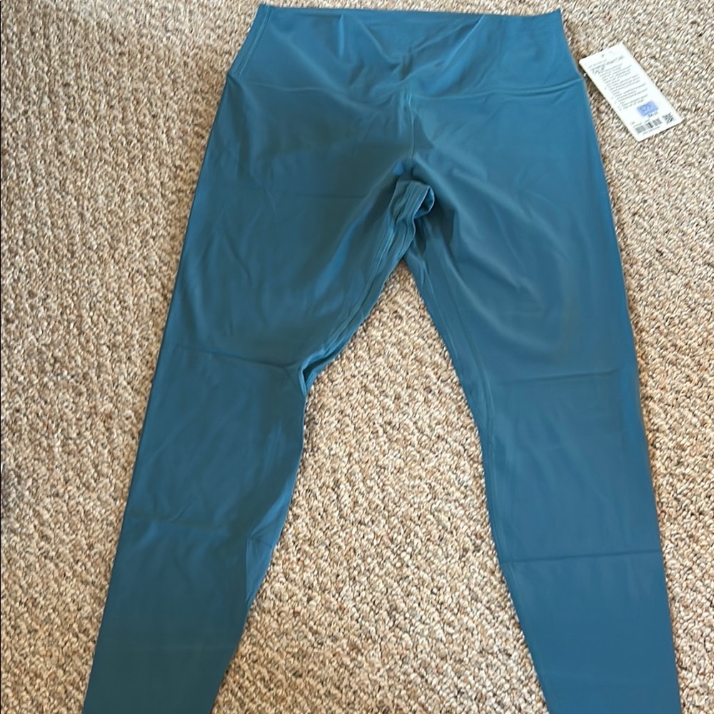 Teal High-Waisted Leggings